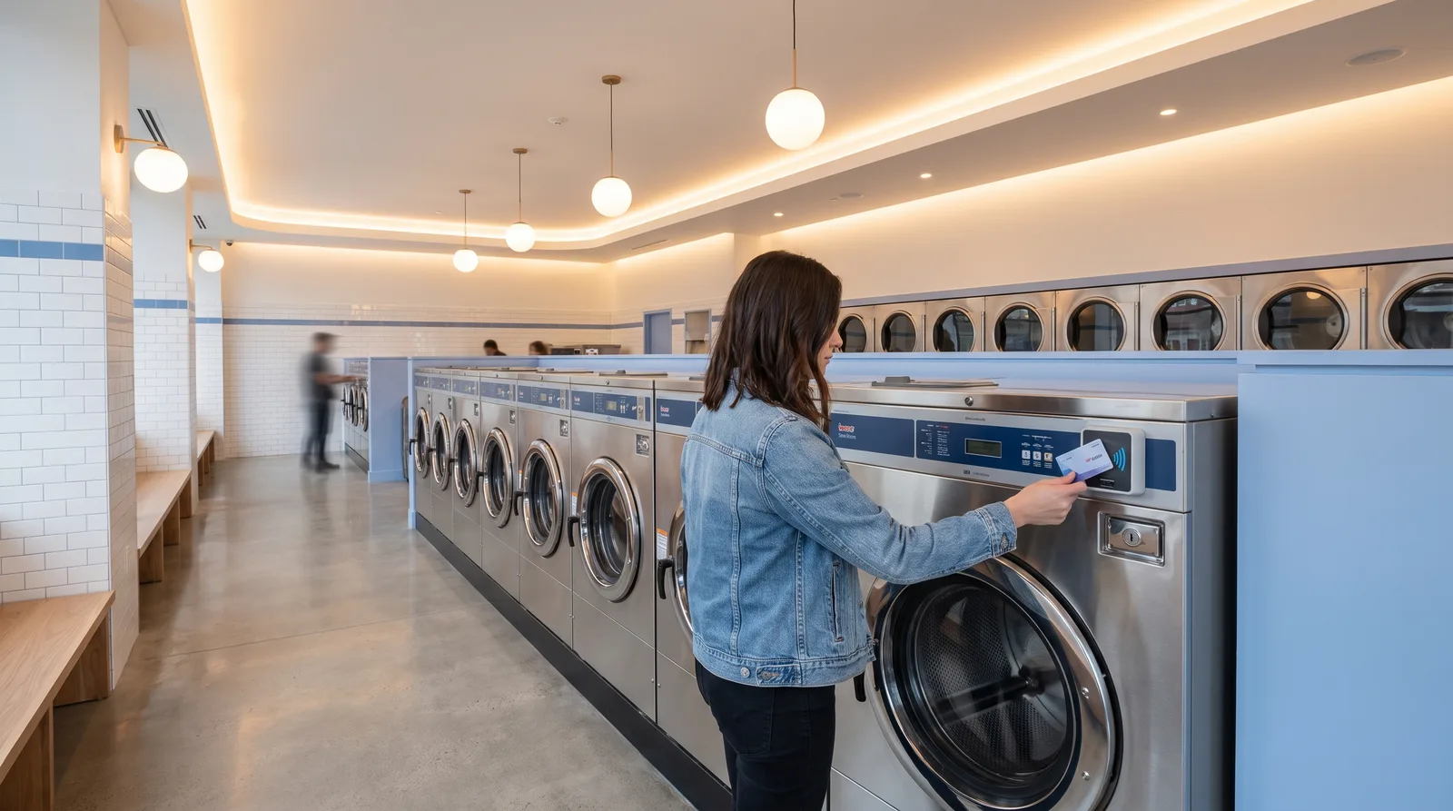 Coin-to-Card Conversion for Laundromats
