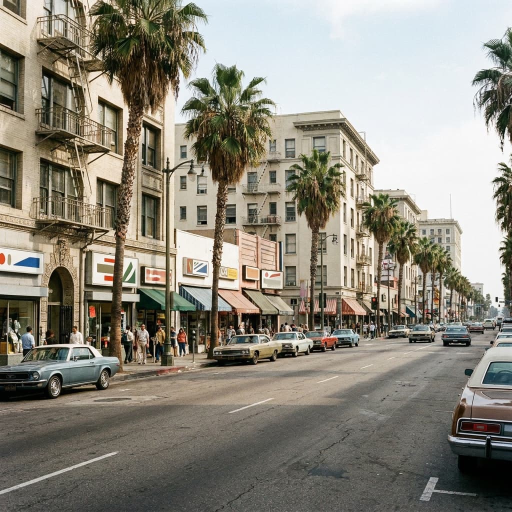 Los Angeles style city street