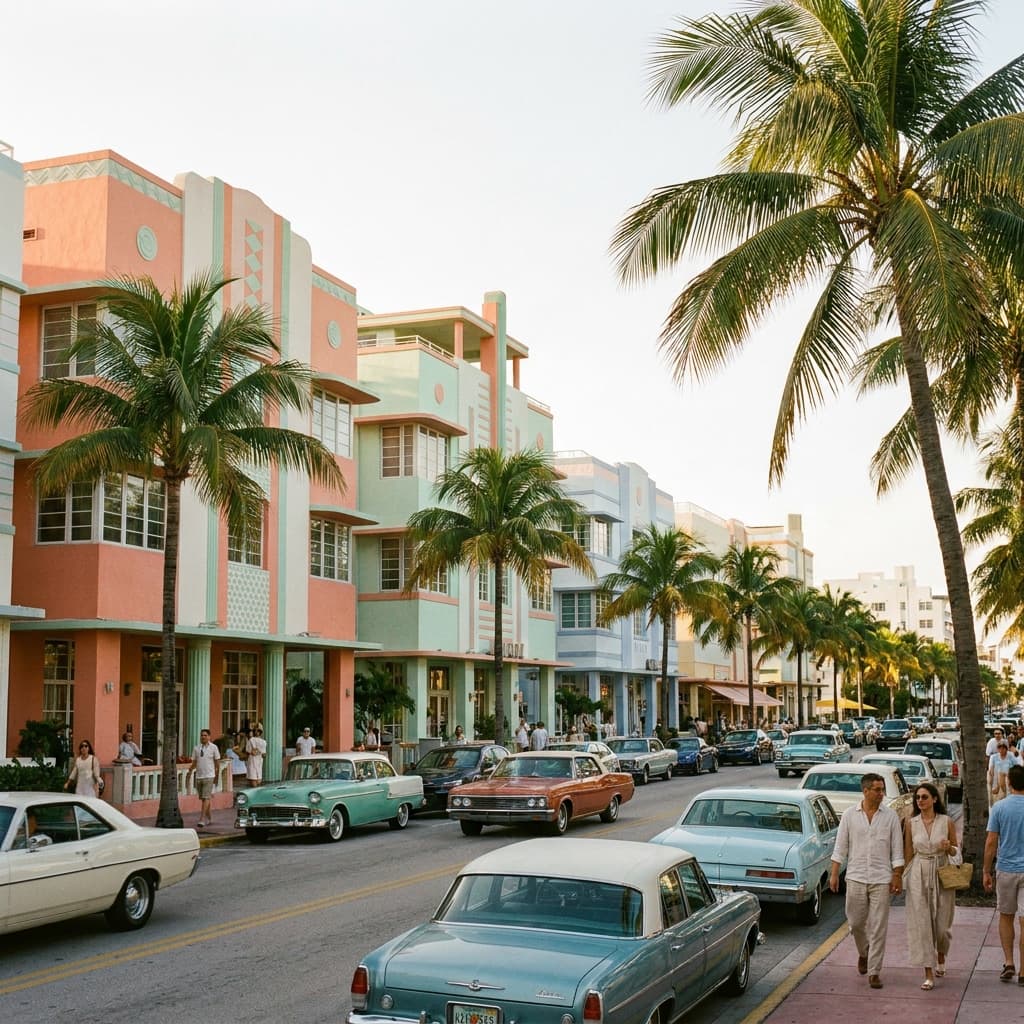 Miami style street