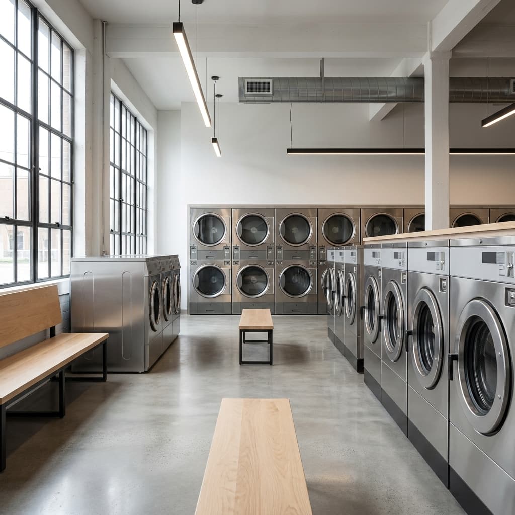 Modern Georgia laundromat interior