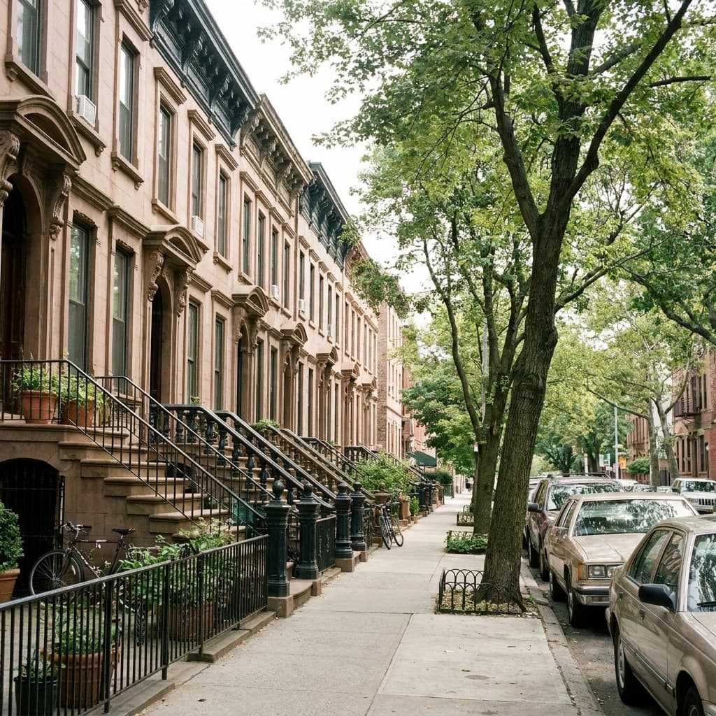 Brooklyn brownstone street