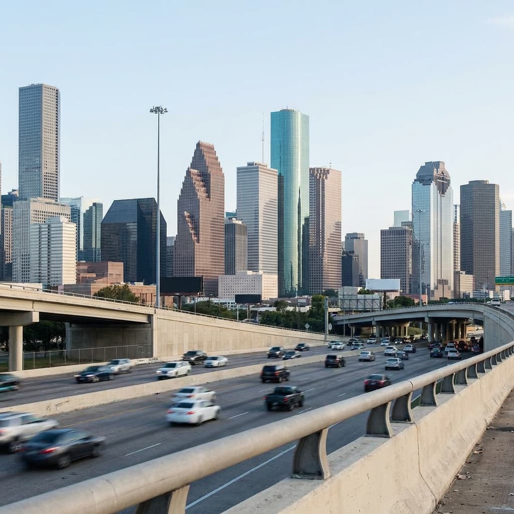 Texas city skyline