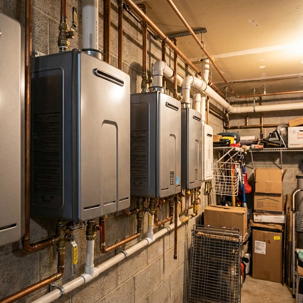 Tankless water heater units