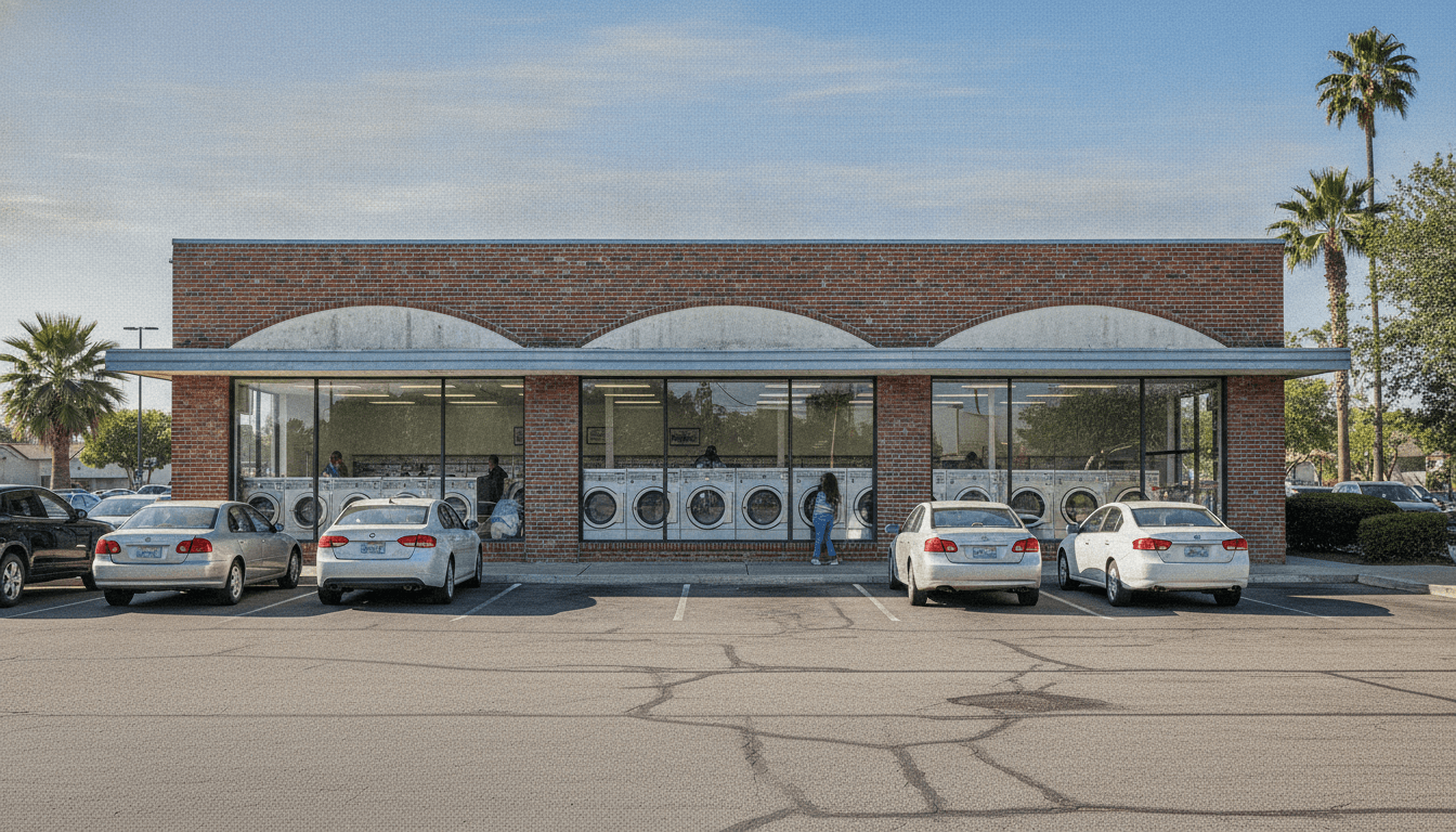 Laundromat storefront
