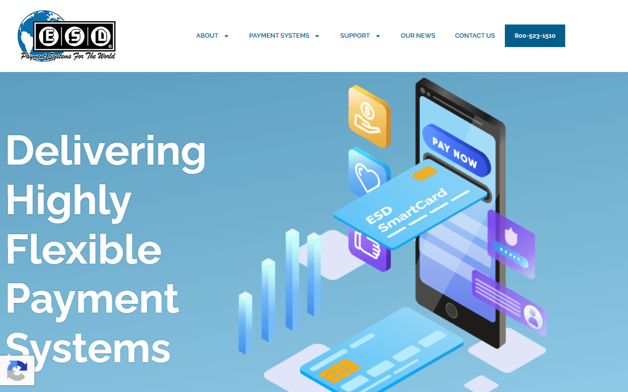 Screenshot of the ESD website